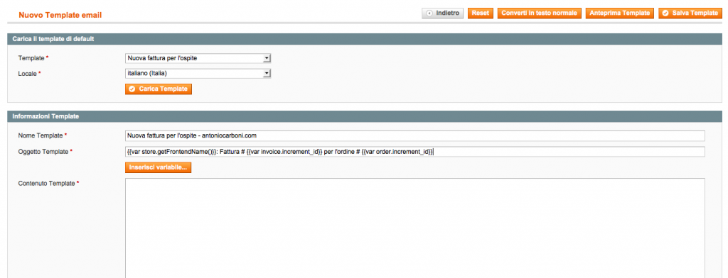creazione email transazionale personalizzata nel backend creazione email transazionale personalizzata nel backend